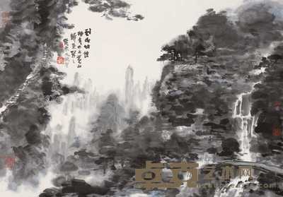 杨彦 癸未(2003年)作 山水 镜心 68×98.5cm
